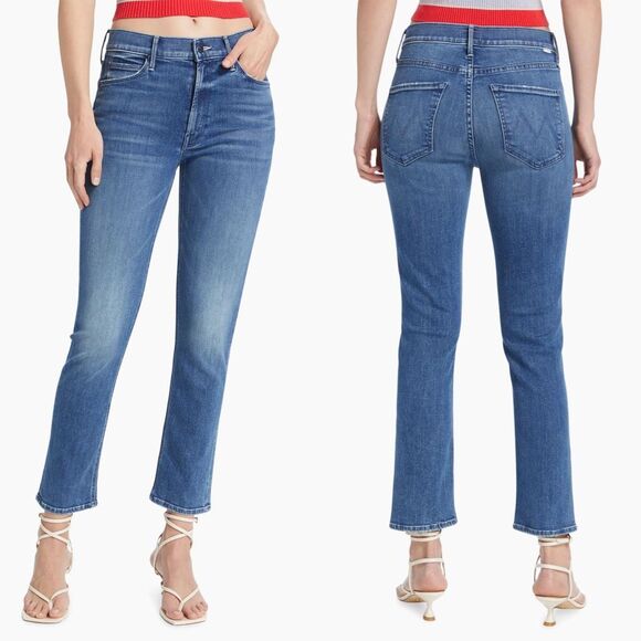 NWT Mother The Mid Rise Dazzler Ankle Jeans Wish On A Star Light Wash Size 27 $2